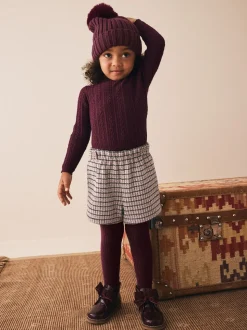 Baies - Skort et collants à carreaux (3mois7ans)