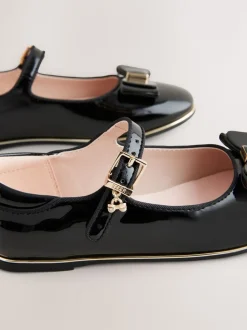 Baker by Ted Baker Chaussures Mary Jane noires vernies Mary Jane pour la rentrée scolaire avec nœud