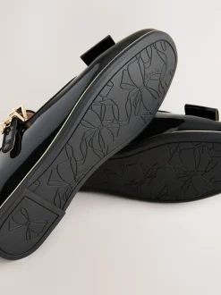 Baker by Ted Baker Chaussures Mary Jane noires vernies Mary Jane pour la rentrée scolaire avec nœud