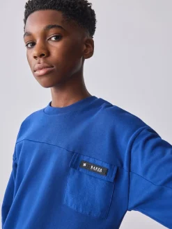 Baker by Ted Baker Ensemble Sweat-shirt et Joggings oversize bleu cobalt