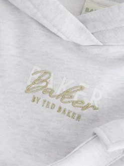 Baker by Ted Baker Ensemble 2 Pieces gris chiné Graphique Sweat-shirt à capuche & Joggings Cargos