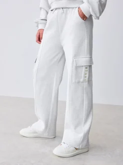 Baker by Ted Baker Ensemble 2 Pieces gris chiné Graphique Sweat-shirt à capuche & Joggings Cargos