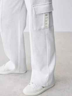 Baker by Ted Baker Ensemble 2 Pieces gris chiné Graphique Sweat-shirt à capuche & Joggings Cargos