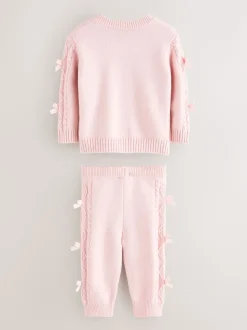 Baker by Ted Baker Ensemble 2 pièces de cardigan et leggings en maille à nœud