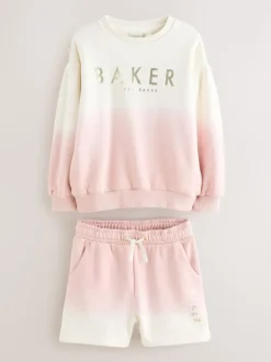 Baker by Ted Baker ensemble 2 pièces Sweat-shirt et short rose/lilas