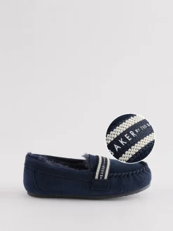 Baker by Ted Baker Garçons Chaussons mocassins marine