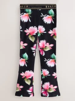Baker by Ted Baker lot de 3 leggings évasés noir/rose