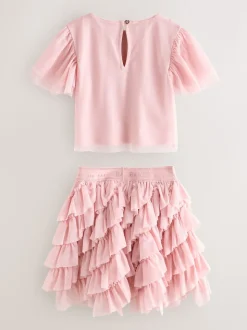 Baker by Ted Baker Rose 2 Pieces avec haut en maille à Sequins et jupe à volants