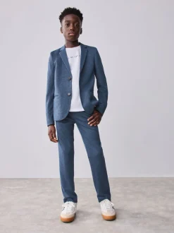 Baker by Ted Baker veste de costume en jersey bleu