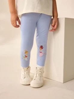 Ballerine bleue - Leggings embellis (3mths-7yrs)