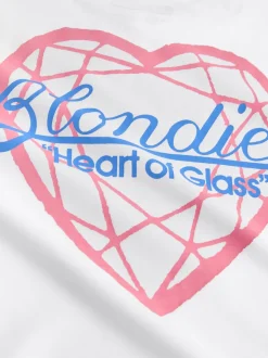 Bande blanche/bleue - Pyjama Blondie à manches courtes