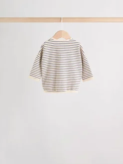 Bande bleue - Lot de 4 t-shirts à manches longues bébé (0mois2ans)