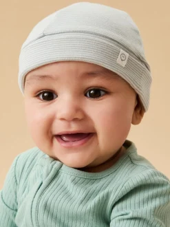 Bande bleue - MORI Chapeau bébé super doux