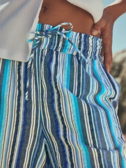 Bande bleue - Pantalon large à enfiler