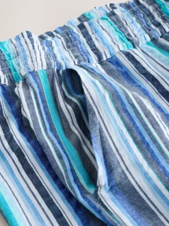 Bande bleue - Pantalon large à enfiler