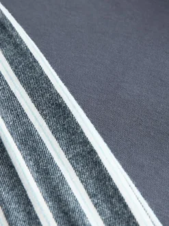 Bande marine - Ensemble sweat-shirt à demi-zip et pyjama en flanelle