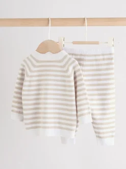 Bande neutre - Ensemble Bébé (0mths-2yrs) - Top et jambières en tricot