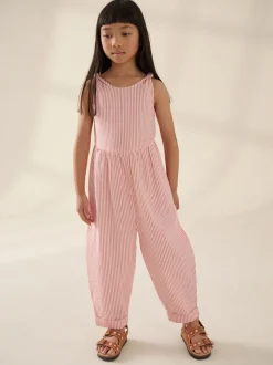 Bande rose - Combinaison barillet 100% coton (3-16ans)