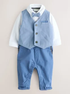 Barboteuse Baker by Ted Baker bleue élégante à nœud cravate