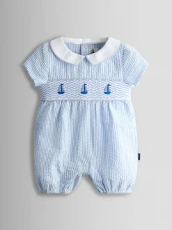 Barboteuse JoJo Maman Bébé Boat classique à smocks