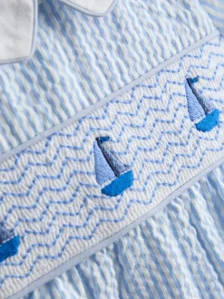 Barboteuse JoJo Maman Bébé Boat classique à smocks