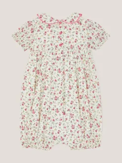 Barboteuse Monsoon BÉBÉ Rose smockée