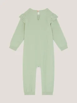 Barboteuse Monsoon nouveau-né brodée en maille torsadée