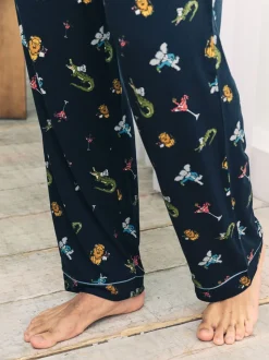 Bas de pyjama imprimé Chelsea Peers Wild dining
