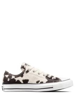 Baskets basses en daim Converse Pony imprimé vache