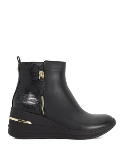 Baskets de sport compensées Dune London Every Side zippées