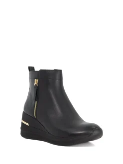 Baskets de sport compensées Dune London Every Side zippées