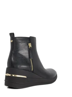 Baskets de sport compensées Dune London Every Side zippées