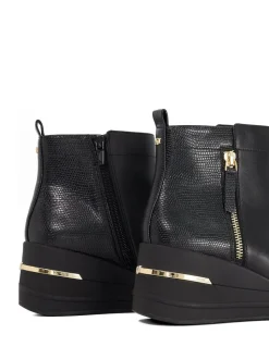 Baskets de sport compensées Dune London Every Side zippées