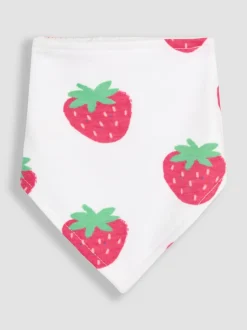 Bavoirs JoJo Maman Bébé Strawberry Dribble 2 Lot