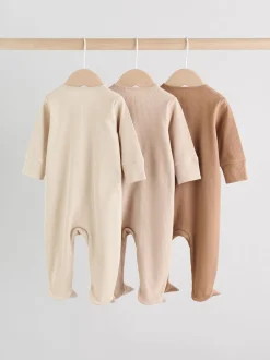 beige - Lot de 3 dors-bien bébé zippés (0-2ans)