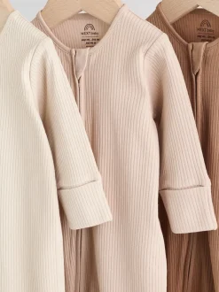 beige - Lot de 3 dors-bien bébé zippés (0-2ans)