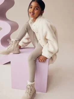 beige - Taille haute Leggings (3-16ans)