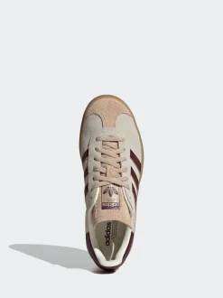 Beige/Rouge - Baskets adidas Originals Gazelle Bold W