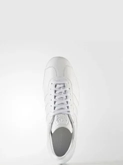 Blanc - adidas Originals Gazelle Trainers