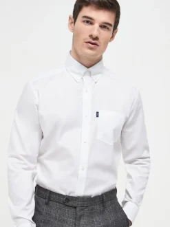 Blanc - Ajustement régulier - Chemises Oxford boutonnées Easy Iron