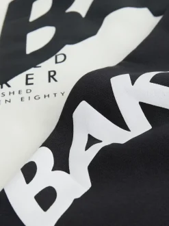 Blanc - Baker by Ted Baker ensemble sweat à capuche et jogging graphique oversize