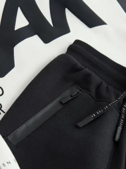 Blanc - Baker by Ted Baker ensemble sweat à capuche et jogging graphique oversize