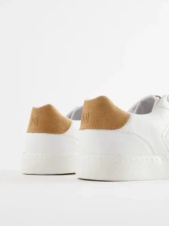 Blanc - Baskets basses à lacets