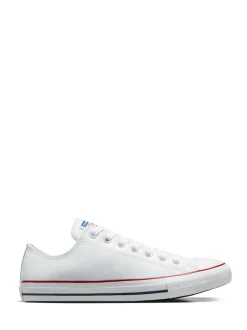 Blanc - Baskets Converse Chuck Ox en cuir blanches