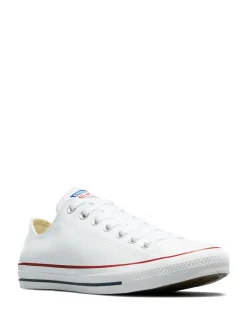 Blanc - Baskets Converse Chuck Ox en cuir blanches