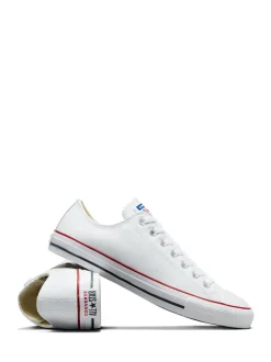 Blanc - Baskets Converse Chuck Ox en cuir blanches