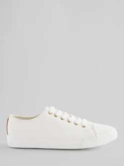 Blanc - Baskets de baseball vernies