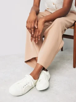 Blanc - Baskets de baseball en toile