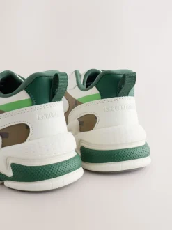 Blanc - Baskets Minecraft à lacets élastiques