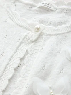 Blanc - Boléro Butterfly Occasion (3-16ans)